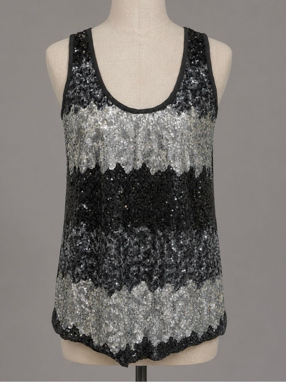 Dressy Heavily Sequined Dressy Evening Tank Top